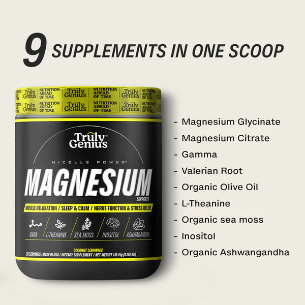 Magnesio con Ashwagandha - Truly Genius Colombia
