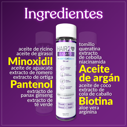 Kit Shampoo Anti-Caída y Tratamiento Nutritivo - 40%