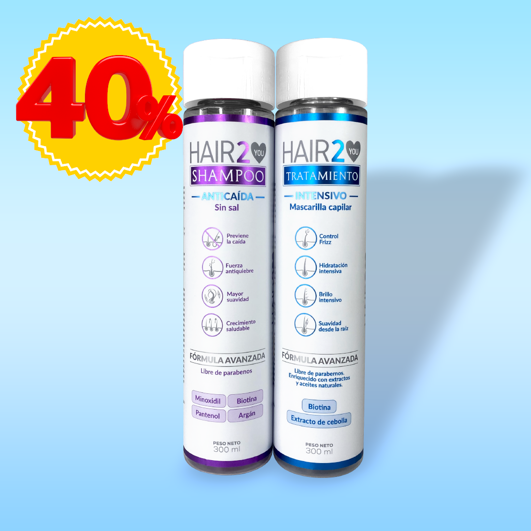 Kit Shampoo Anti-Caída y Tratamiento Nutritivo - 40%